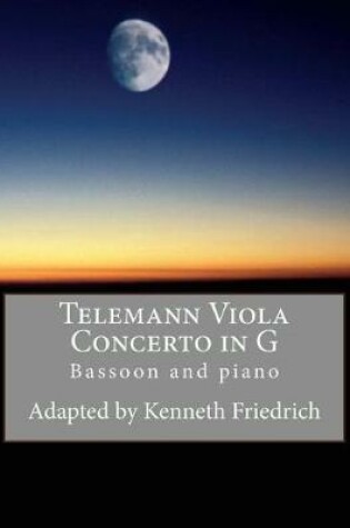 Cover of Telemann Viola Concerto in G - bassoon version