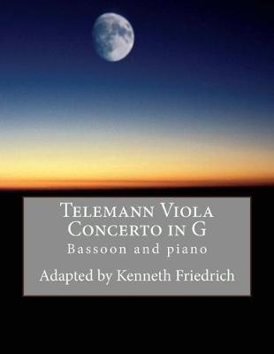 Book cover for Telemann Viola Concerto in G - bassoon version