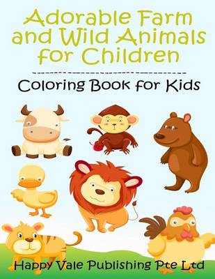 Book cover for Adorable Farm and Wild Animals for Children