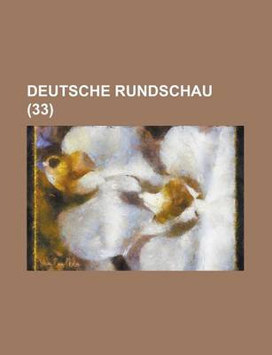 Book cover for Deutsche Rundschau (33)