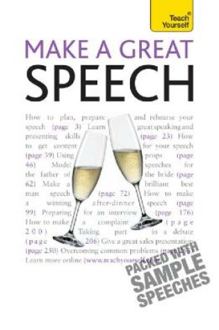 Cover of Make a Great Speech: Teach Yourself