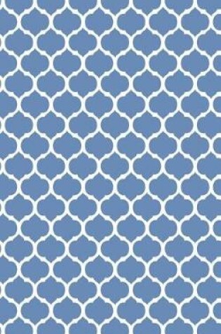 Cover of Moroccan Trellis - Blue-Gray 101 - Lined Notebook With Margins 5x8