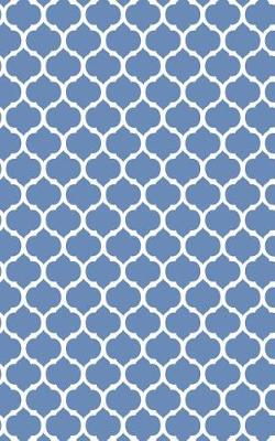 Book cover for Moroccan Trellis - Blue-Gray 101 - Lined Notebook With Margins 5x8