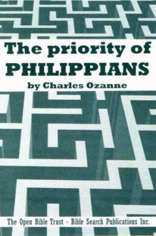 Cover of The Priority of Philippians