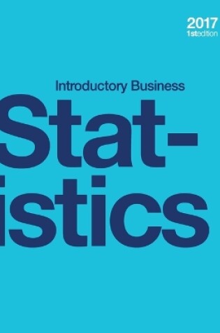 Cover of Introductory Business Statistics (hardcover, full color)