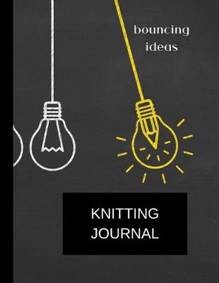 Book cover for knitting journal bouncing ideas