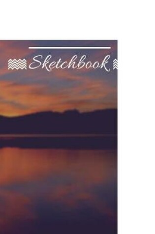 Cover of Personalized Sketchbook, Sunset, Lake, 120 Pages, (8.5x11)