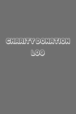 Book cover for Charity Donation Log