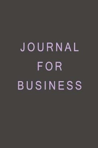 Cover of Journal For Business