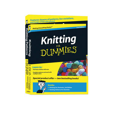 Book cover for Knitting For Dummies, 2r.ed & Knitting Patterns For Dummies