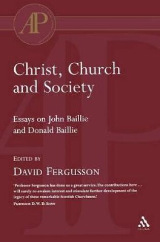 Cover of Christ, Church and Society