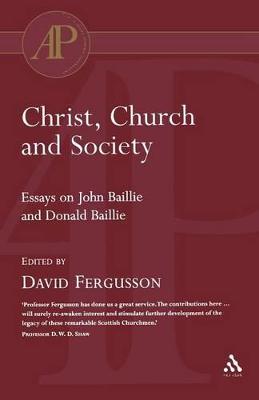 Book cover for Christ, Church and Society
