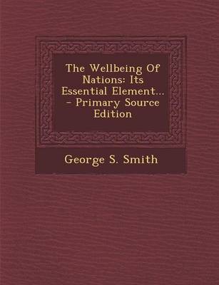 Book cover for The Wellbeing of Nations