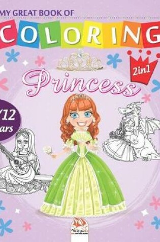 Cover of My great book of coloring - princess