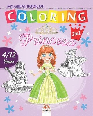 Book cover for My great book of coloring - princess