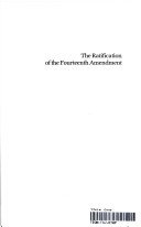 Book cover for The Ratification of the Fourteenth Amendment