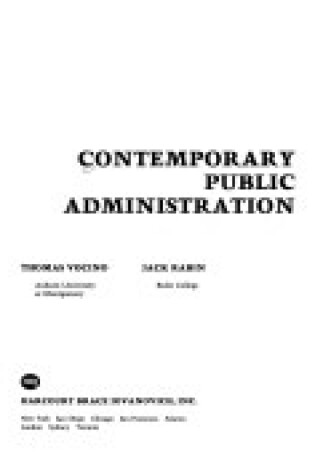 Cover of Contemporary Public Administration