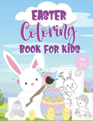 Book cover for Easter Coloring Book For Kids Ages 4-8