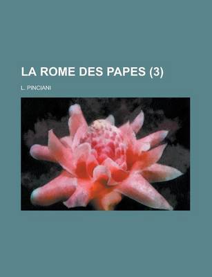 Book cover for La Rome Des Papes (3)