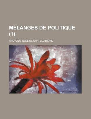 Book cover for Melanges de Politique (1)