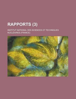 Book cover for Rapports (3)