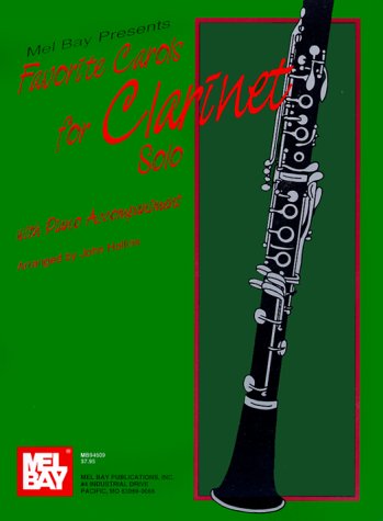 Book cover for Favorite Carols for Clarinet Solo with Piano Accompaniment