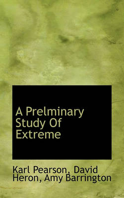 Book cover for A Prelminary Study of Extreme