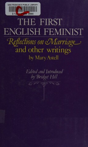 Book cover for The First English Feminist