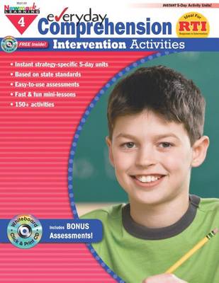 Cover of Everyday Comprehension Intervention Activities, Grade 4