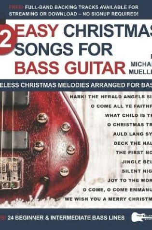 Cover of 12 Easy Christmas Songs for Bass Guitar