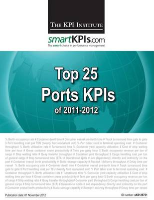 Book cover for Top 25 Ports KPIs of 2011-2012