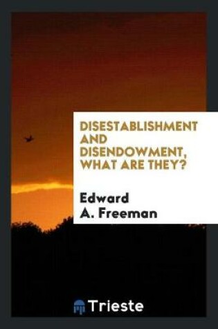 Cover of Disestablishment and Disendowment, What Are They?
