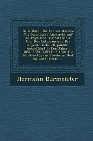 Cover of Reise Durch Die Laplata-Staaten