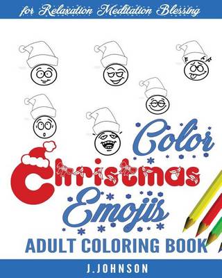 Book cover for Color Christmas Emojis