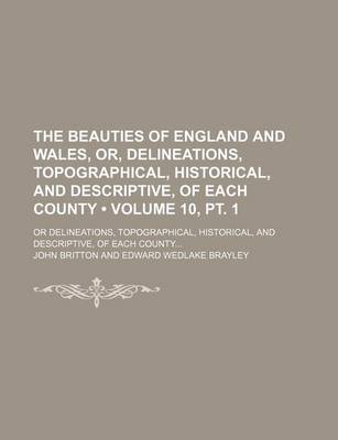 Book cover for The Beauties of England and Wales, Or, Delineations, Topographical, Historical, and Descriptive, of Each County (Volume 10, PT. 1); Or Delineations, Topographical, Historical, and Descriptive, of Each County