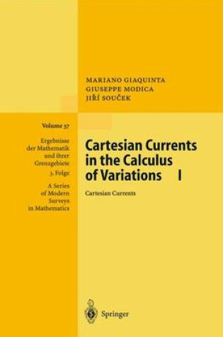 Cover of Cartesian Currents in the Calculus of Variations I