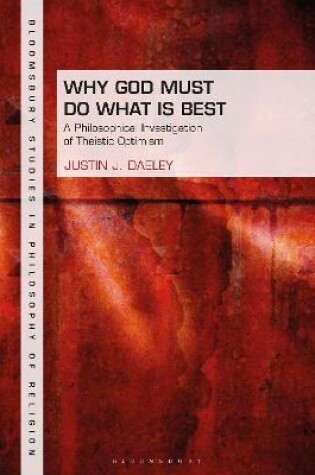 Cover of Why God Must Do What is Best