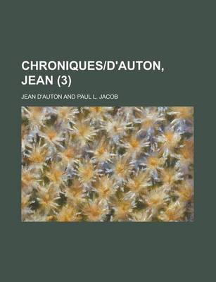 Book cover for Chroniquesd'auton, Jean (3)