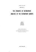 Book cover for The Dynamics of Retirement