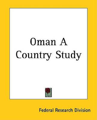 Book cover for Oman a Country Study