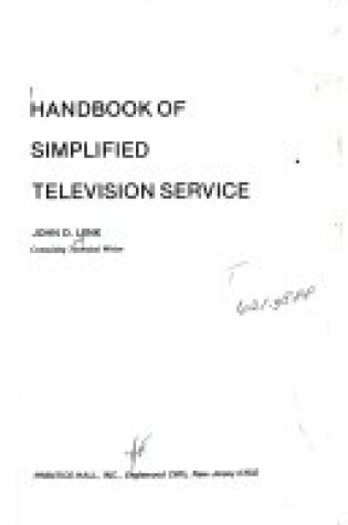 Cover of Handbook of Simplified Television Service