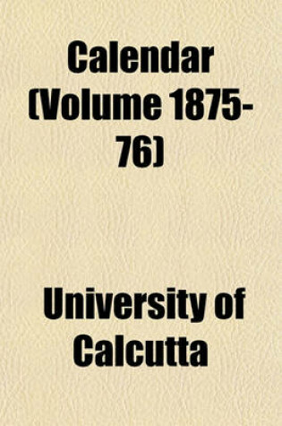 Cover of Calendar (Volume 1875-76)