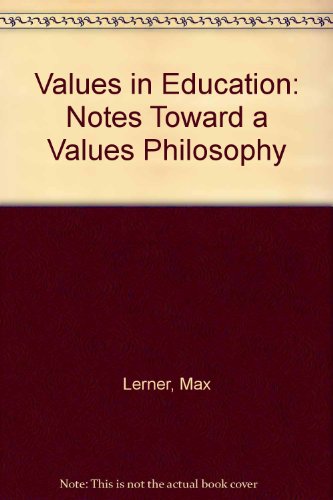 Cover of Values in Education