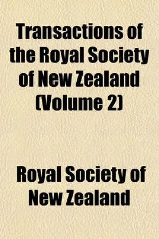 Cover of Transactions of the Royal Society of New Zealand (Volume 2)