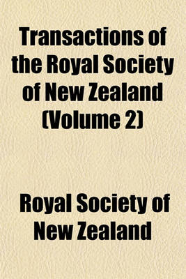 Book cover for Transactions of the Royal Society of New Zealand (Volume 2)