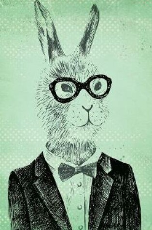 Cover of Journal Notebook Hipster Rabbit