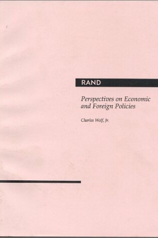 Cover of Perspectives on Economic and Foreign Policies