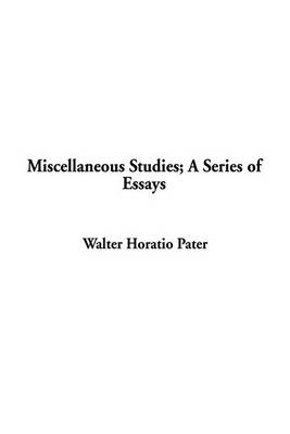 Book cover for Miscellaneous Studies; A Series of Essays