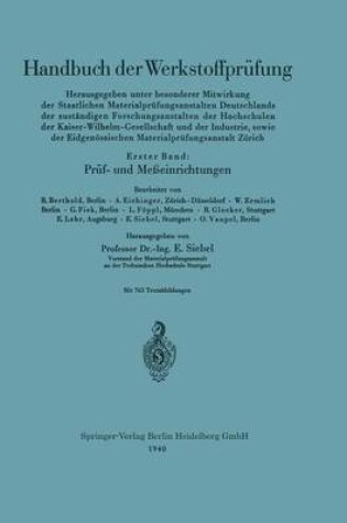 Cover of Pruf- Und Messeinrichtungen