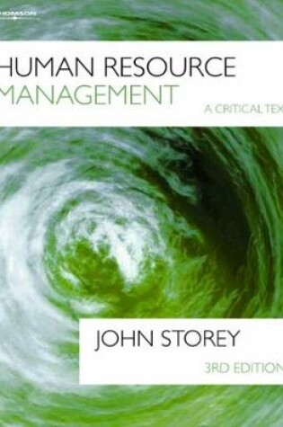 Cover of Human Resources Management: A Critical Text, 3e